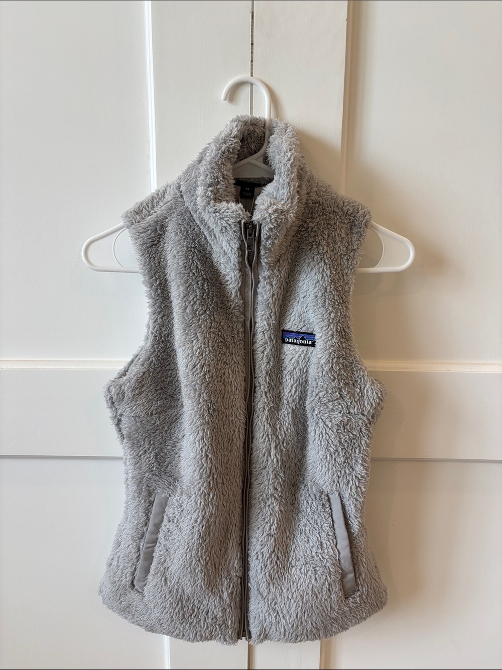 Patagonia Women’s Light Gray Plush Fleece Vest